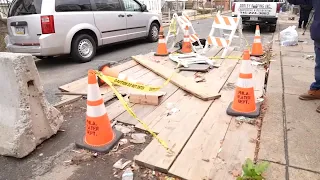 Philadelphia residents get help with sinkhole repair after 6 months