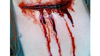 Special Effects Makeup: Slit Throat Silicone Prosthetic