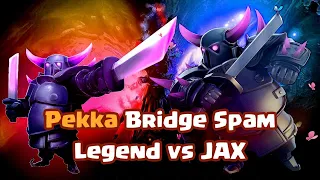 "Pekka Bridge Spam Mirror Matchups - Legend Vs. @JaxCR "🔥