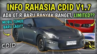 MOBIL BARU RAHASIA CDID UPDATE V1.7, Wahh Ternyata Ada TUNED BARU!? | CDID Roblox Part 10