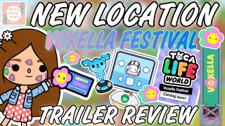 NEW ✨VOXELLA FESTIVAL 🤩🎤🌸🌼 TRAILER REACTION 📽️ TOCA LIFE WORLD 🌎