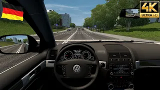 City Car Driving - Volkswagen Touareg R50 2008 - Normal driving - Logitech G29 - 4K