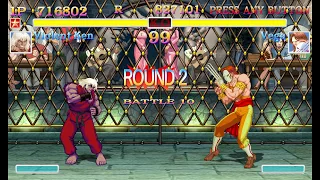 Ultra Street Fighter 2 Violent Ken arcade mode playthrough   Classic Style Sounds (Tough difficulty)