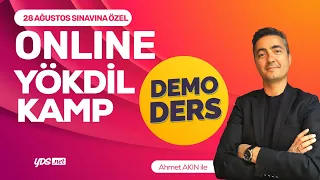 Ahmet Akın ile  2022 Ağustos YÖKDİL Soru Çözüm Kampı - DEMO DERS