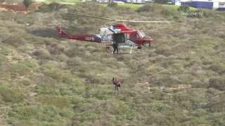 Injured Hiker Rescued by Helicopter | San Diego