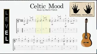 Easy fingerpicking guitar song: "Celtic Mood".  Free guitar tab.