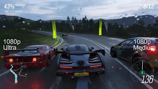 Forza Horizon 4 PC: ultra vs medium quality