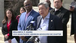 Asian American advocates stand up against hate after attack on Filipino woman at apartment complex