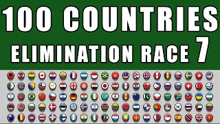 100 Countries Elimination Marble Race 7 in Algodoo  Marble Race King