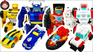 Transformers Toys Rescue Bots Collection Chase Medix Hot Shot Bumblebee Unboxing