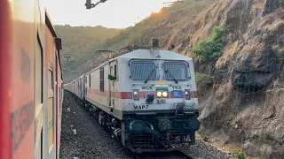 LONGEST RUNNING DURANTO OF INDIAN RAILWAYS ! 12284 ERS - NZM DURONTO CROSSING NETRAVATI EXPRESS