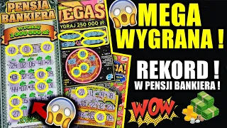 Zdrapki Lotto - MEGA WYGRANA 😱❗ NAJWIĘKSZA WYGRANA W ZDRAPCE PENSJA BANKIERA 🤑❗ REKORD ❗ MAMY TO 💲❗