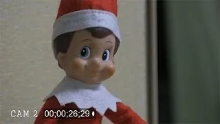 Security cameras catch Elf on a Shelf moving in office