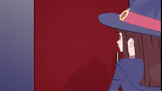 Akko opens the wrong door, but it's in MMD (greenscreen)