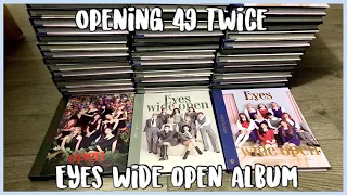 Unboxing 49 copies of twice’s second full album “eyes wide open”