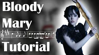 How to Play the Lady Gaga - Bloody Mary - Recorder Flute in Easy Steps