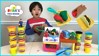 Play Doh Meal Makin Kitchen Playset Toys For Kids! Pretend Play Food DIY Breakfast Sweet Treats