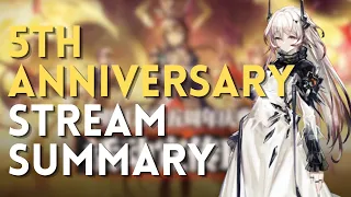 Arknights 5th Anniversary Livestream Summary in 4 Minutes!