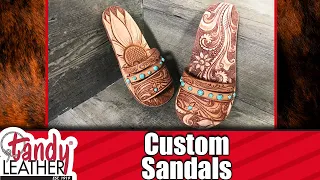 DIY Custom Leather Sandals - EASY WAY