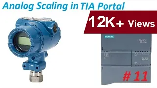 How to Program Analog inputs 4 to 20mA with TIA portal S7-1200 PLC  || Lesson# 10