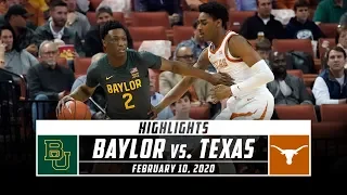 No. 1 Baylor vs. Texas Basketball Highlights (2019-20) | Stadium