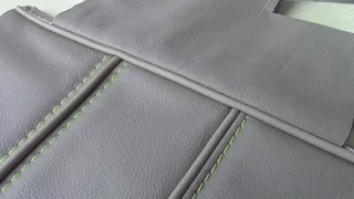 French Seams & Flat Felled Seams with Piping TIPS (Part 1) -Car upholstery