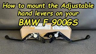 BMW F 900GS How to change your hand levers to adjustable [5K-UHD]