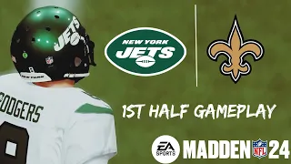 MADDEN 24: Jets vs Saints - First Half Gameplay - Xbox Series X