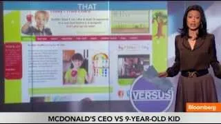 McDonald's CEO Don Thompson Takes on 9-Year-Old Activist