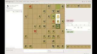 Пробные игры на LiShogi