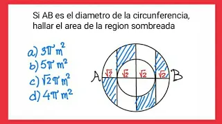 Puedes calcular el area de la region sombreada de manera sencilla - NIVEL SECUNDARIA