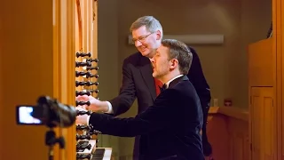 Organist Olivier Latry Improvises at a submitted theme at the University of Notre Dame