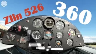 Zlin 526 ML - rear cockpit 360 degree