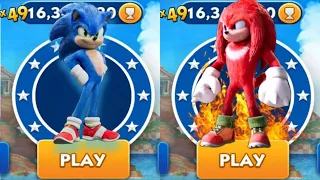 Sonic Dash - Sonic VS Knuckles -All 62 Characters UnlockedGameplayLive