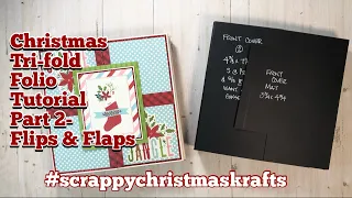 ChristmasTrifoldFolio-Tutorial Part2-collab w/​⁠​⁠@KarolinasKrafts​⁠​​⁠​⁠ #scrappychristmaskrafts
