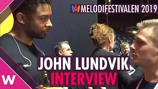 John Lundvik reaction to Melodifestivalen 2019 win  (INTERVIEW)