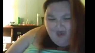 Fat lady singing rolling in the deep (watch)