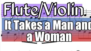 It Takes a Man and a Woman Flute or Violin Sheet Music Backing Track I Teri DeSario