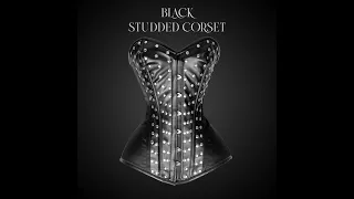 Black Studded Corset - Over Bust Corset