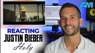 VOCAL COACH reacts to JUSTIN BIEBER singing HOLY