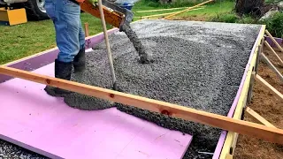 You've Probably Never Seen A Concrete Pour Like This Before,  Insulated Kiln Slab