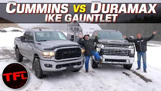 Duramax vs Cummins: The Ram 2500 And Chevy Silverado 2500 Take On The World's Toughest Towing Test!