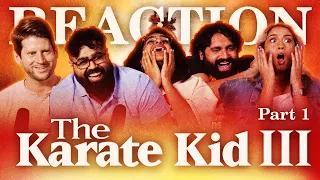 TERRY SILVER best movie villain of all time!! // Karate Kid 3 - Part 1 of 2 - Group Reaction