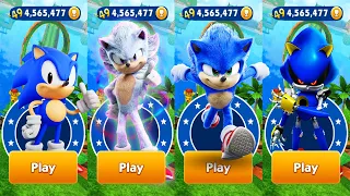 Sonic Dash - Movie Hyper Sonic vs Movie Sonic vs Classic Sonic vs Metal Sonic vs All Bosses