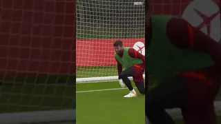 Crazy double save by Alisson. #shorts