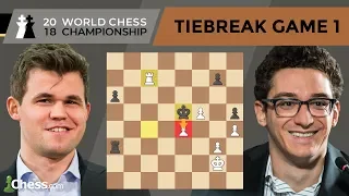 Carlsen vs Caruana (Tiebreak Game 1 Analysis) | World Chess Championship 2018