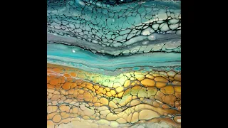 Rocks on the Beach ~ New PM recipe ~ Fluid Art ~ Meeden Canvas 818