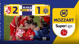 Mozzart Bet Super liga 2023/24 - 18.Kolo: RADNIČKI NIŠ – PARTIZAN 2:1 (0:0)