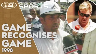 Sachin Tendulkar praises Shane Warne, after scoring 155* - 1998 | Wide World of Sports