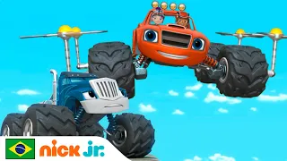 Blaze e os Monster Machines | Blaze x Esmagador! | Nick Jr. em Português